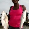 Laqueisha Smith of Houston took these nice drum on shrimp-