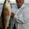 Rose Walrath of Goodrich landed this nice red on live crab-