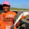 Kaila Chavis of Liberty took this nice drum on shrimp-