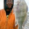 Birthday gal Connie Bryant of Houston nabbed this nice drum on shrimp-