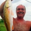 Dallas angler William Permenter wadefished rollover bay to take this 28inch red on a large finger mullet-