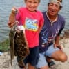 Grampa Scott Harper took grandson Jaden Scot to Rollover for these nice flounder.