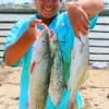 Reynaldo Corona of Dayton, TX took these nice trout and Mackerel on soft plastic.