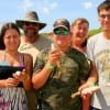 The Trussell Family visiting from Terlinqua, TX spent time from the Shriners Hospital to fish rollover.