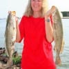 Kim Nettles of Spring, TX caught these two big specks on finger mullet.