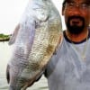 Larry Mireles of Houston nabbed this big drum on shrimp.