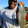 Larry Covington of Houston took this trout on finger mullet.