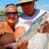 This couple caught a nice gafftop catfish at Rollover.