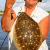 Judy Swartz of Sour Lake, TX nabbed this flounder on finger mullet.