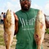 CeBo Brown of Houston nabbed these nice red on miss nancys finger mullet.
