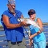 Randy West and wife of Gilchrist took this nice speck on finger mullet