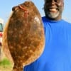 Missouri City angler Ezra Brown nabbed this nice flounder on live shrimp.