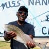 Bobby Henderson of Houston wrangled up this nice 23inch red on a miss nancy finger mullet.