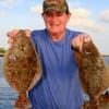 Tyler, TX anglerTom McFadyen took these nice flounder on finger mullet.