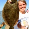 A 19 inch flounder for Alice Dykes' supper table in Lufkin- everyones invited.