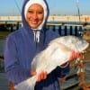 Fancy Careamo of Houston caught this keeper eater drum on live shrimp.