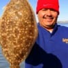 Isaias Renteria of Houston nabbed up this flounder fishing ms nancys shrimp.