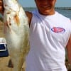 Robbie Lammons of Spring TX nabbed this nice speck on plastic.