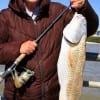 Huntsville, TX Birthday Gal Carol Mathis landed this 28inch slot redfish on shrimp, HAPPY B-DAY Carol.