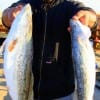 Diego Ballantine of Houston nabbed these two nice specks on soft plastics.
