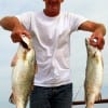 Ben Creamer of Houston nabbed these two nice specks on Berkley Gulp.