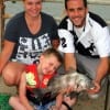 The Nelson family of Galveston caught this nice drum for supper.