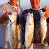Brothers, Robert and Kelvin Falk of Wallisville nightfished with soft plastics for these nice specks.