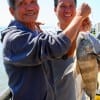 Fishin buds, Hai and Da Nguyen of Saigon Viet Nam caught these nice drum on shrimp.