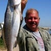 Joe Defalco of Hamshire 24inch speck on  on live croaker.