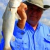 Floyd Henderson of Texas City nabbed this BIG sand trout he caught on cut bait.