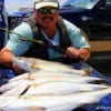 Luis Rodriguez of Old River Winfry wade fished the surf with mirror lures for these impressive trout.