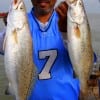 Karl Dever of Houston nabbed these 4 and 6 lb specks on live shrimp.