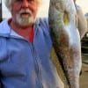 James Hickman of Beaumont landed this nice 23 inch- 5 lb trout night fishing with a soft plastic.