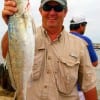 Keith Elliott of Fannett, TX took this 23inch speck on a saltwater assasin.