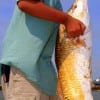 13yr old Joseph Mathew of Dallas wrestled this 37inch tagger bull red in on croaker- his largest EVER.