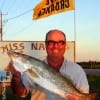 James Simon of Huntsville, TX night fished with a saltwater assassin to catch this HUGE 29 inch,  7.4 lb Gator Trout