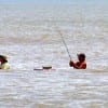 Fishing the surf at Rollover