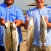 Angling Amigos Eli Moreno and Steve Havenar of Mont Belvieu TX nabbed these early morning specks on topwaters