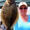 Buffalo anglerette Dot Kilgore took this nice flounder on Berkley Gulp