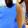 Dujuan Smith of Crosby TX took this nice slot red on finger mullet