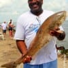 Jerry Murray of Houston nabbed this nice 35 inch tagger bull red on shrimp