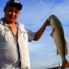 Jesus Mendoza of Pasadena nabbed this nice 25inch slot red on a finger mullet
