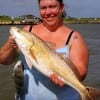 Trina Muniz of Houston nabbed this nice slot red on shrimp
