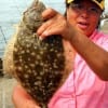 Beaumont anglerette Imelda Broussard took this nice flounder while fishing a finger mullet