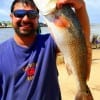 Houston angler Tony Saldana nabbed this nice 27 inch slot red on cut mullet