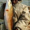 Katy TX anglerette Sharon Flemming caught this nice slot red on live shrimp