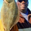 US Army Nam Vet Hubert Johnson of Houston took this nice flounder on a mud minnow