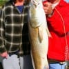 A WalMart Zebco 303 and a Miss Nancy shrimp is all it took for Rayedene Graves of Lumberton TX to catch and land this HUGE 36 inch Bull Red