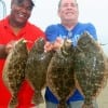 Fishin Buds Mel Ramos and John Watson of Houston enjoyed their day at the pass catching this Nov-Limit of flounder on Berkley Gulp