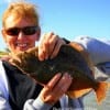 It is the first time seeing a Flounder, informed Linda Gonzales King, and the very first time at catching one of these critters